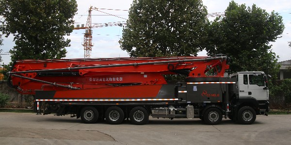 科尼樂70米混凝土泵車以下5點施工優勢，工地打灰離不開