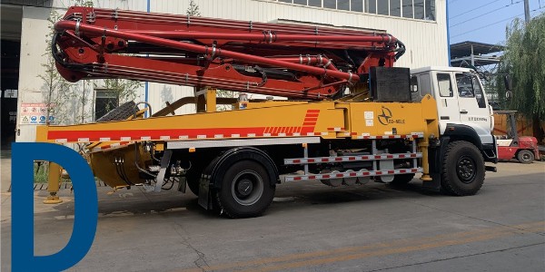 拆出料管法水洗混凝土泵車管道