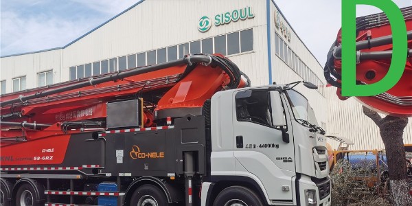 泵車車身懸空，緩解泵送帶來的沖擊